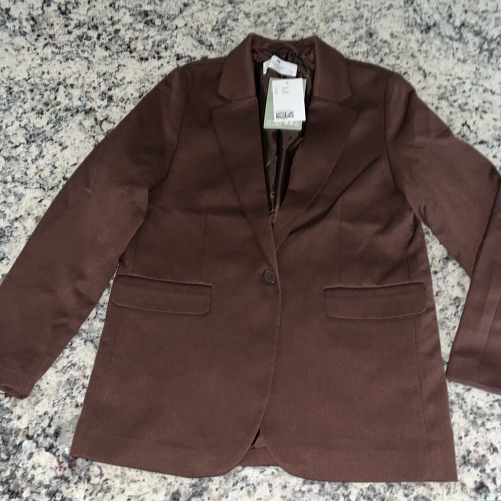 H&M boys brown blazer size 10 bnwt